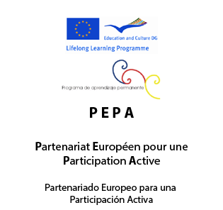 Logotipo del proyecto 'Partenariado Europeo para una Participación Activa (PEPA)'